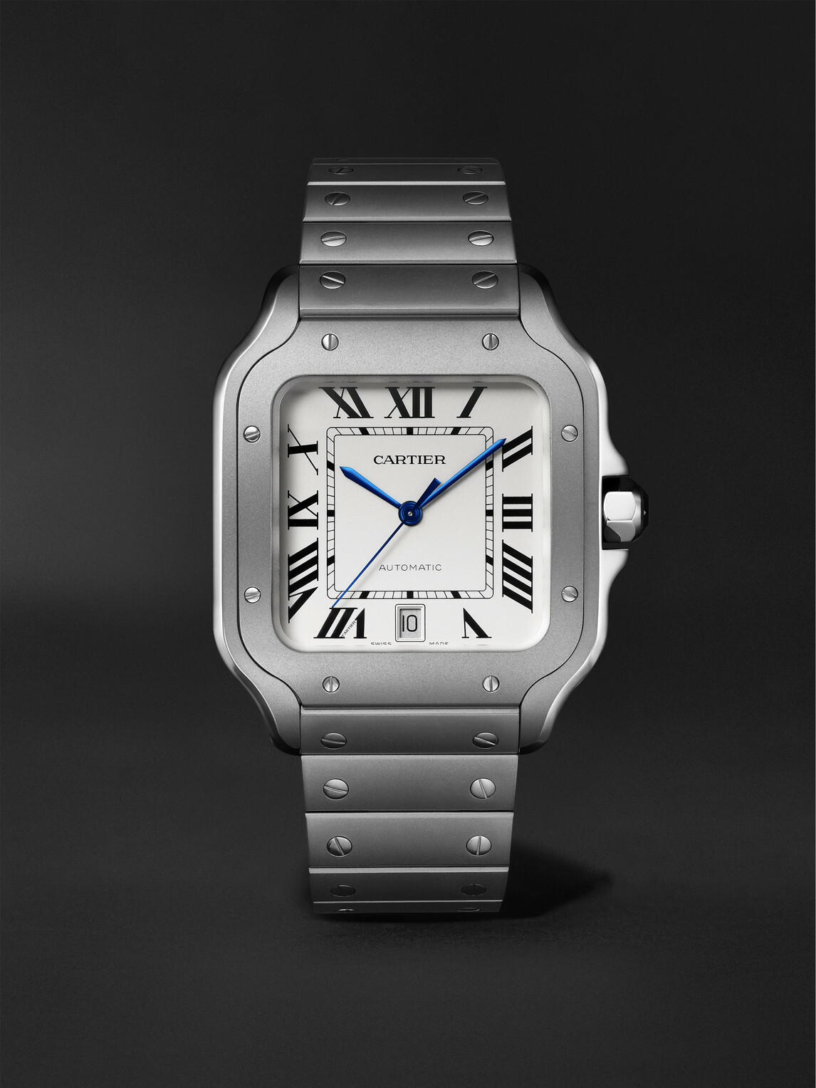 Cartier - Santos de Cartier Large Automatic 47.5mm Titanium and Alligator Watch, Ref. No. CRWSSA0089