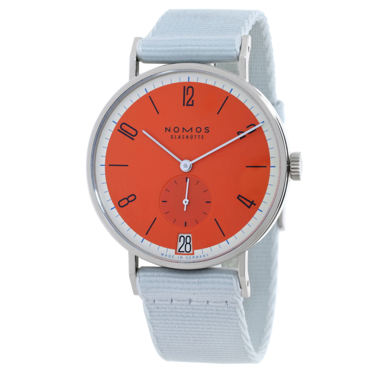 Nomos Tangente Automatic Orange Dial Ladies Watch 179.S17