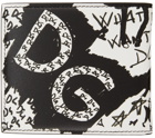 Dolce & Gabbana Black & White Graffiti Bifold Wallet