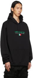 VETEMENTS Black Haute Couture Logo Hoodie