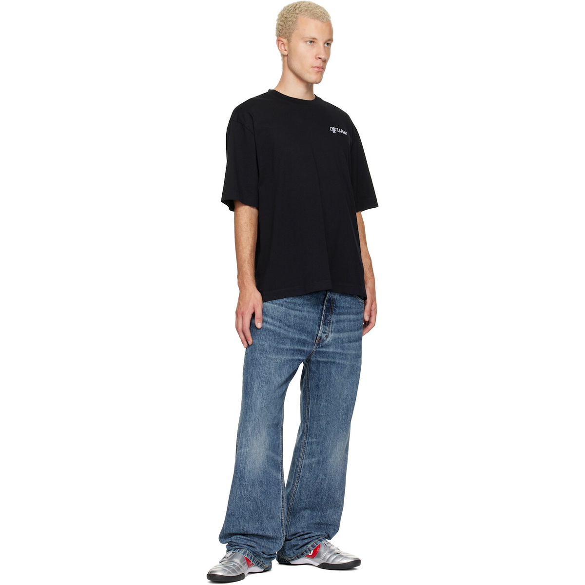 Off-White Black Script Logo Skate T-shirt
