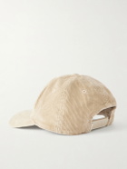 Aimé Leon Dore - Unisphere Embroidered Cotton-Blend Corduroy Baseball Cap - Neutrals