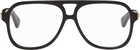 Bottega Veneta Black Slim Ribbon Glasses