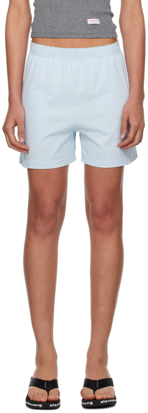 Photo: Alexander Wang Blue Relaxed-Fit Shorts