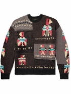 KAPITAL - Jacquard-Knit Wool Sweater - Brown