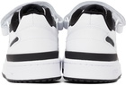 adidas Originals White & Black Forum Low Sneakers