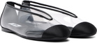 Moschino Black PVC Ballerina Flats
