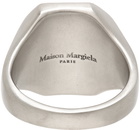 Maison Margiela Silver & Blue Signet Ring