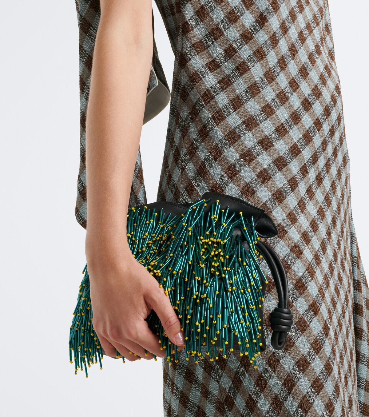 Loewe Flamenco Mimosa Mini leather clutch