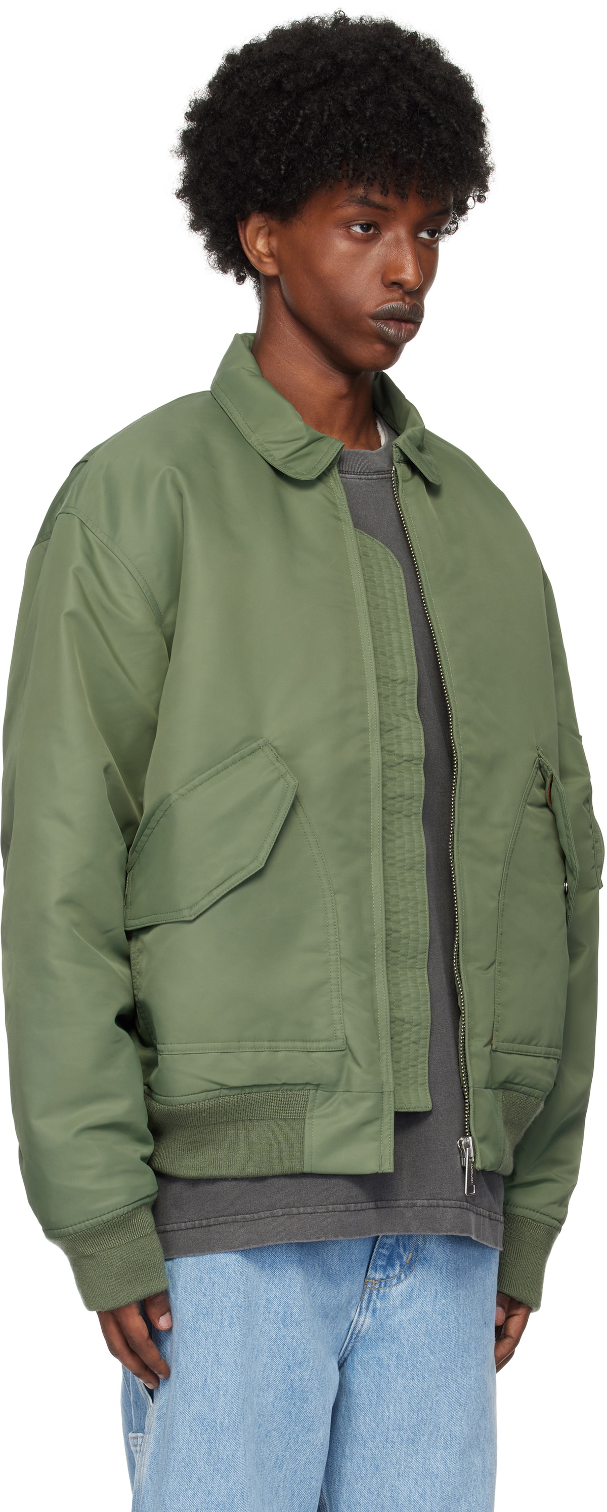 Carhartt Work In Progress Green Olten Bomber jacket Carhartt WIP