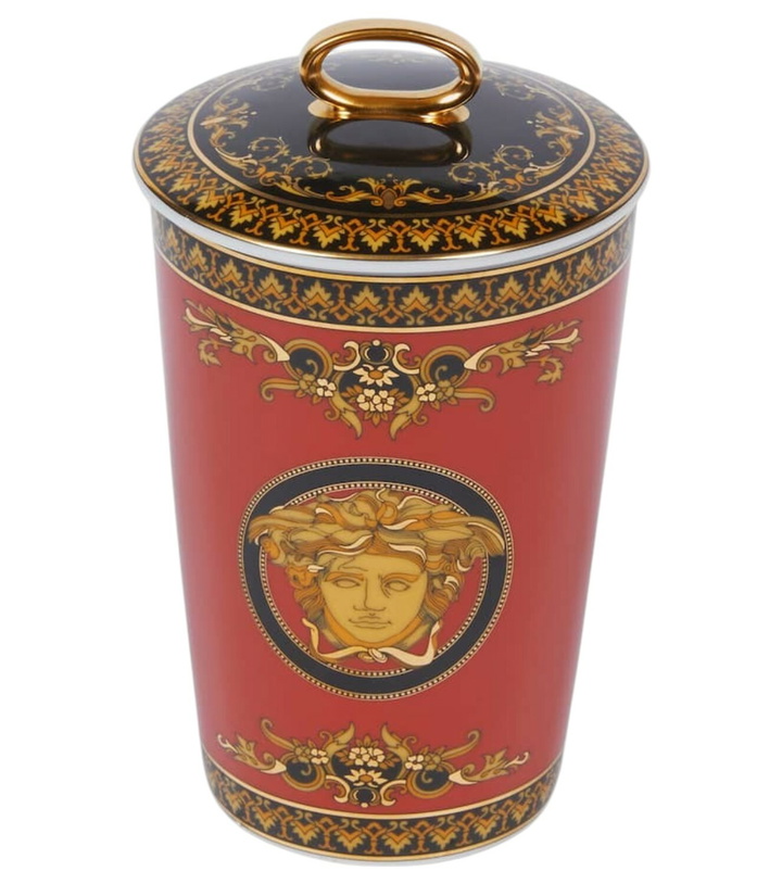 Photo: Versace Home Medusa table candle