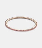 Bucherer Fine Jewellery Stretchy 18kt rose gold tennis bracelet with sapphires