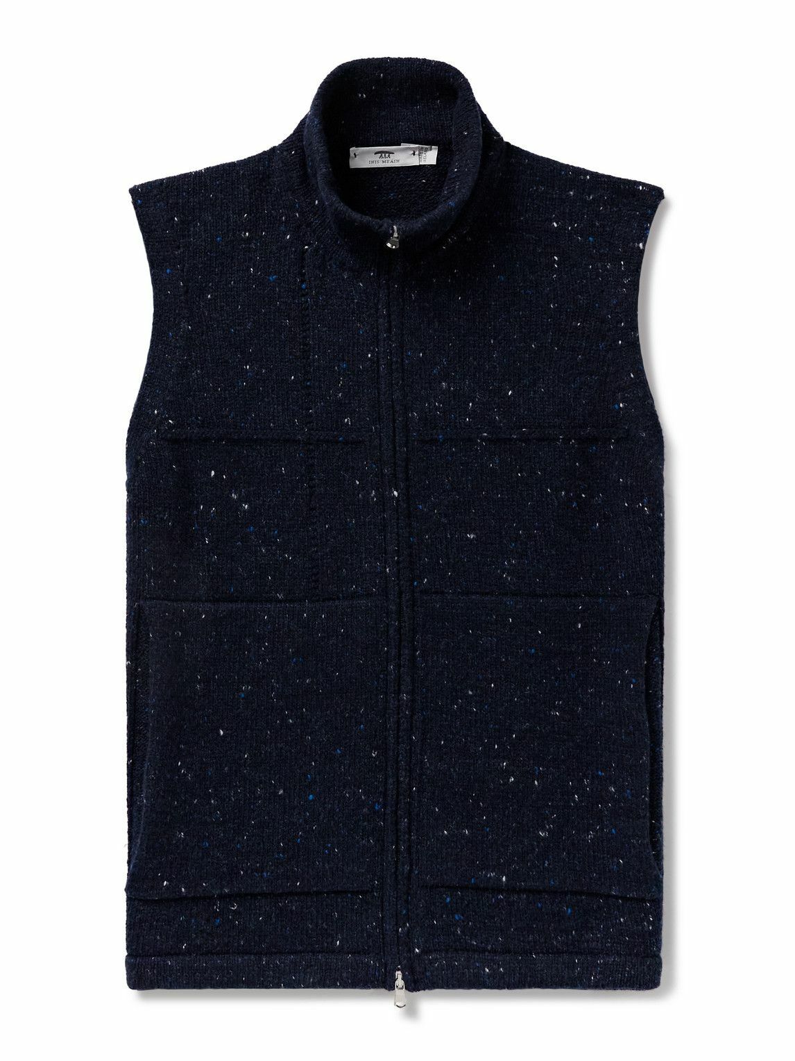 Inis Meáin - Lifeline Merino Wool and Cashmere-Blend Gilet - Blue
