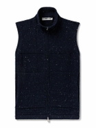 Inis Meáin - Lifeline Merino Wool and Cashmere-Blend Gilet - Blue