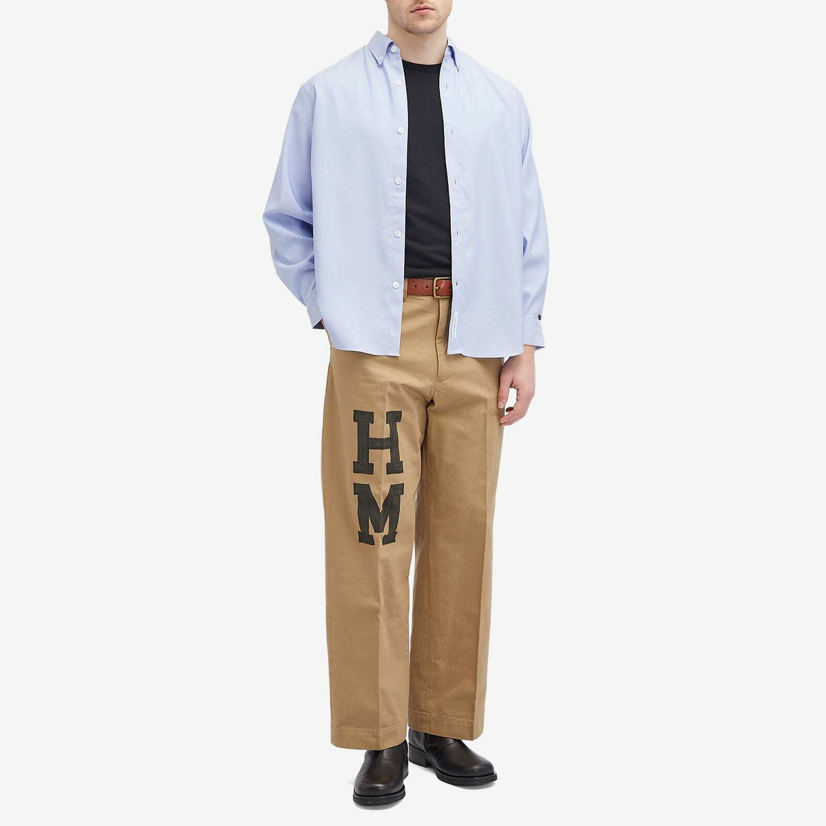 Human Made Men's Wide Chino Pants in Beige Human Made