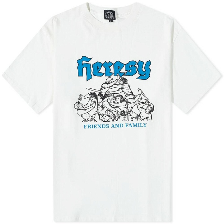 Photo: Heresy Men's Friends & Family T-Shirt in Ecru