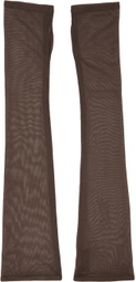 Anna Sui SSENSE Exclusive Brown Fingerless Gloves