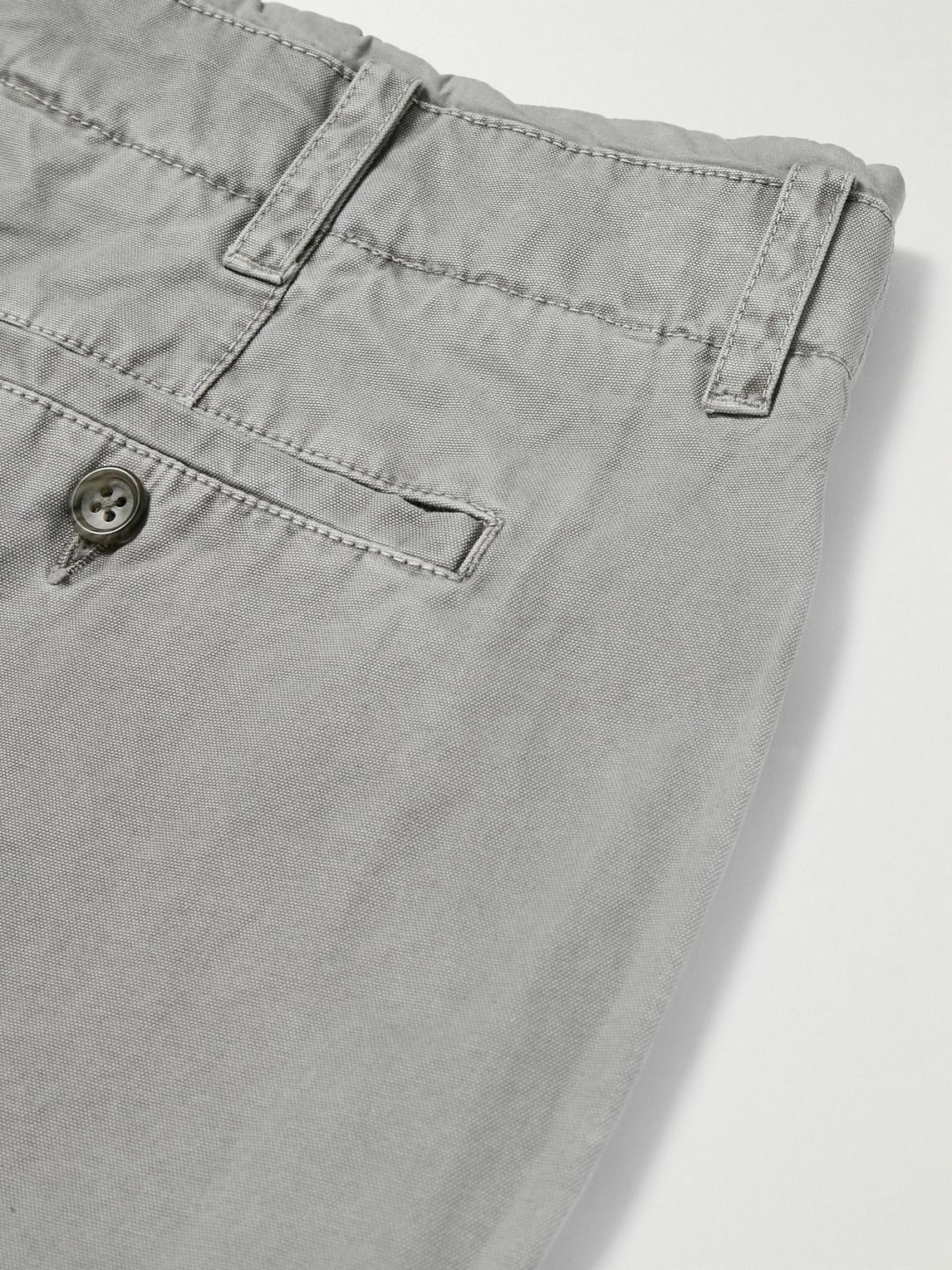 James Perse - Straight-Leg Cotton-Canvas Trousers - Gray