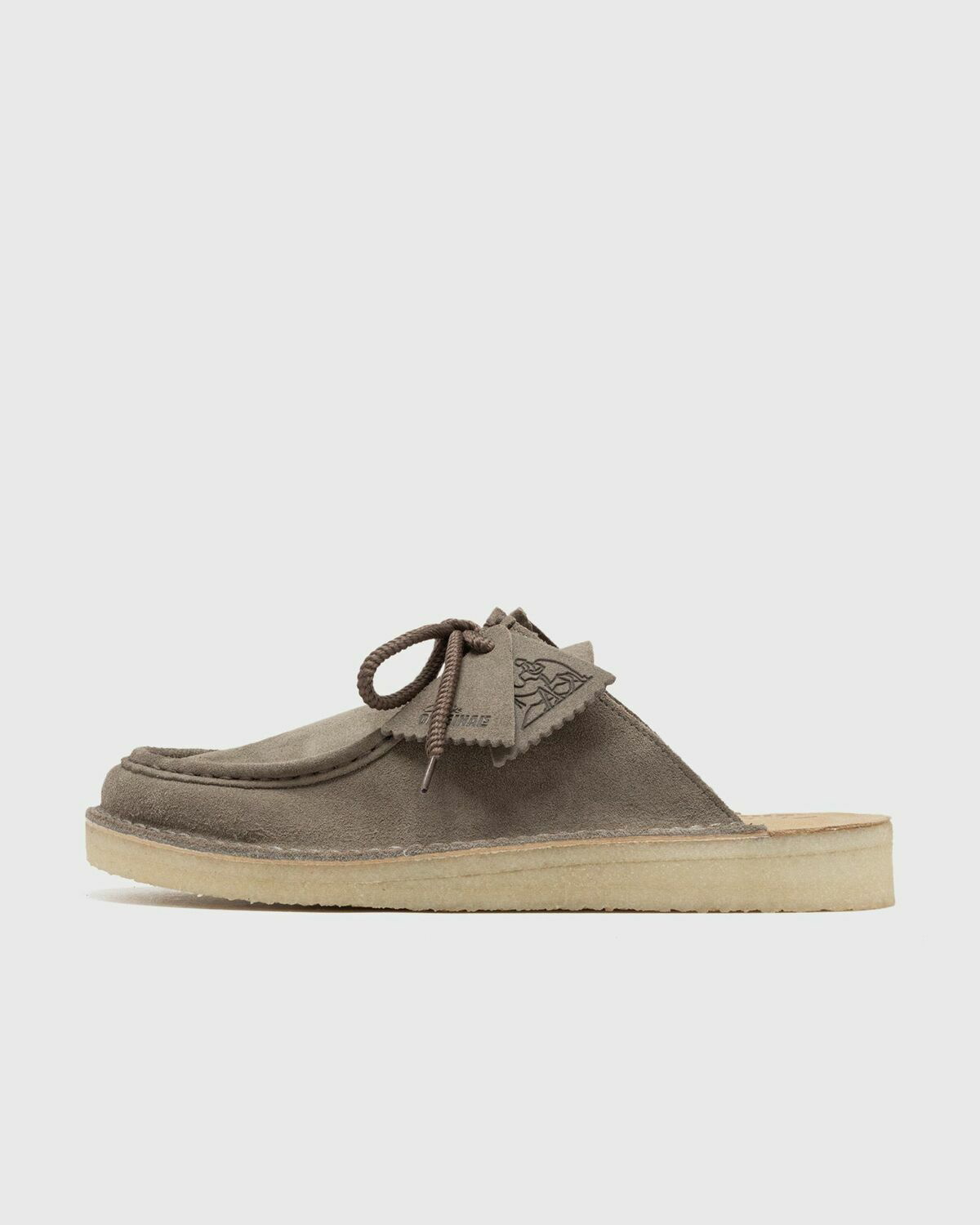 靴 CLARKS ORIGINAL DSRTNomad Mule Clarks Originals DSRTNomad Mule Grey Mens Sandals & Slide