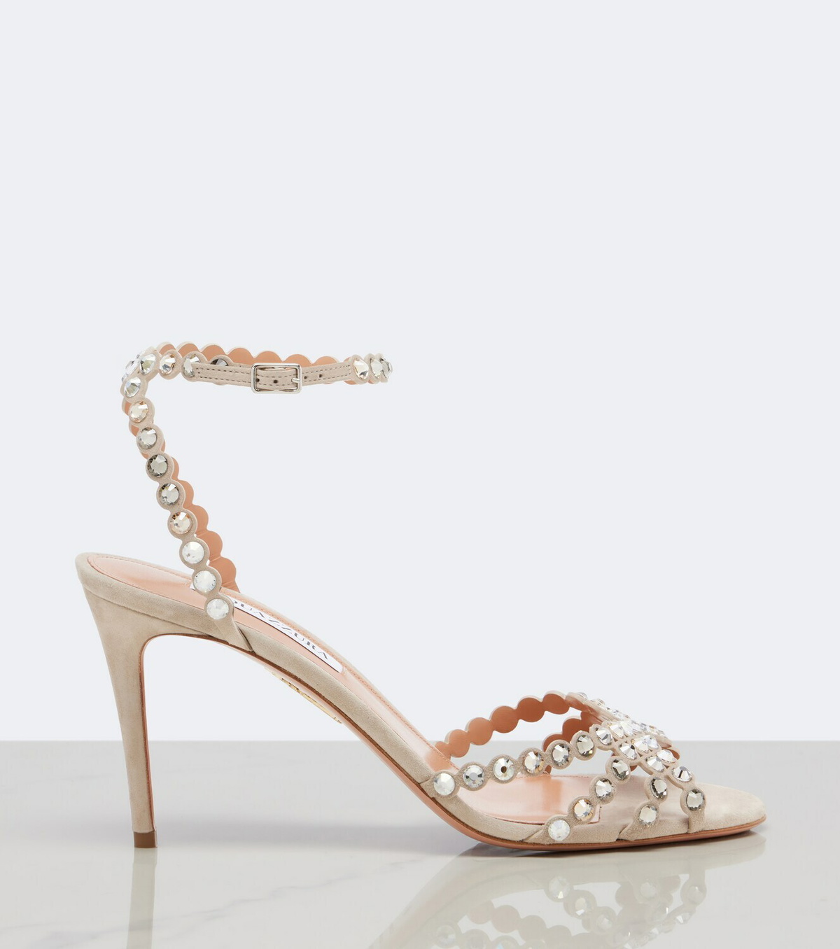 Aquazzura Tequila embellished suede sandals