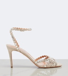 Aquazzura Tequila embellished suede sandals
