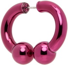 MM6 Maison Margiela Pink Boule Single Earring