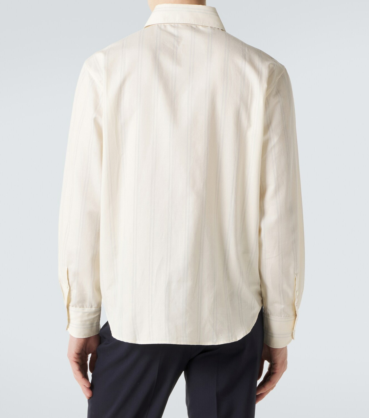 Stòffa Striped cotton and silk shirt
