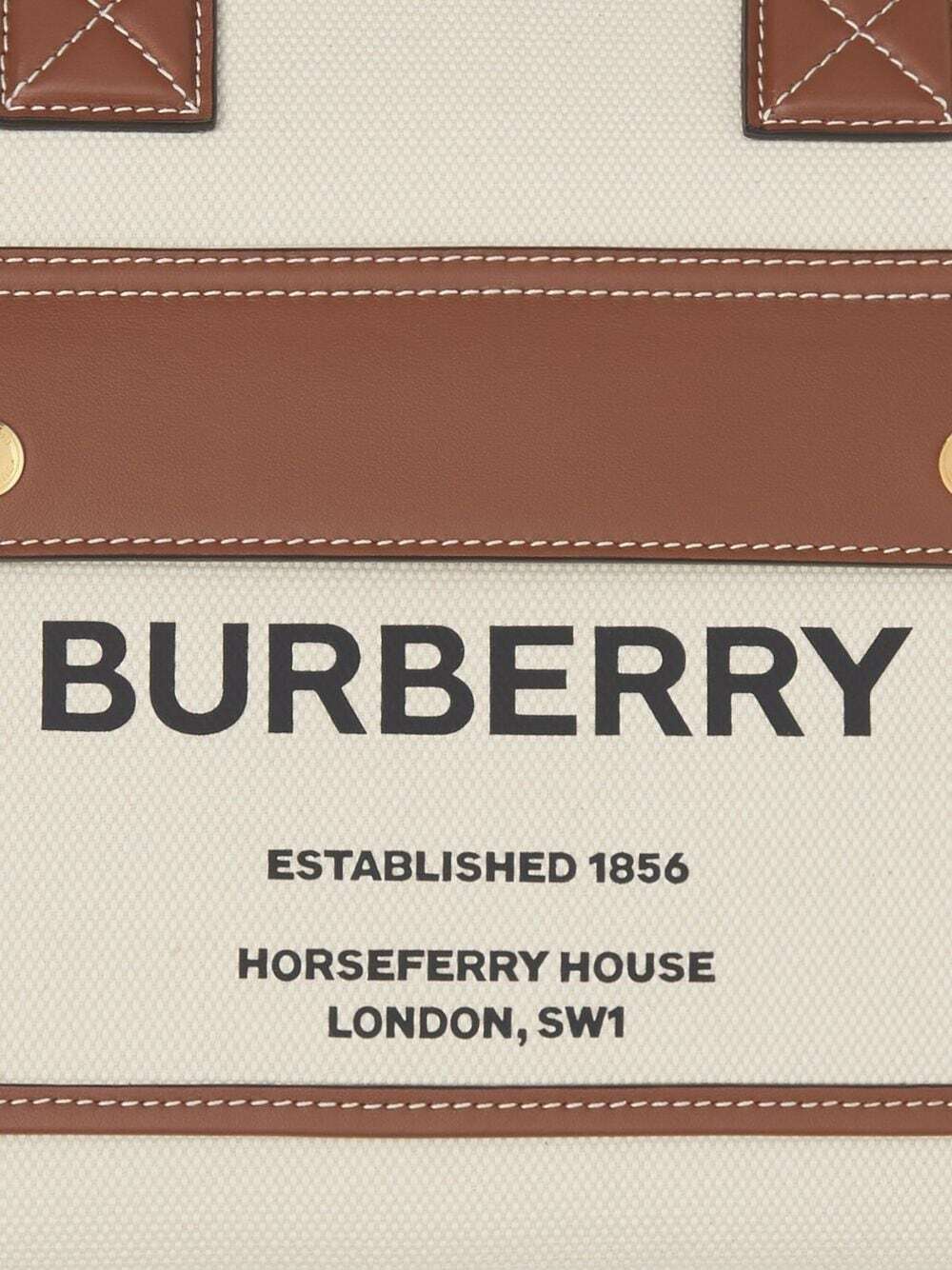 BURBERRY - Small Canvas Tote Bag