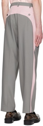 Insatiable High SSENSE Exclusive Gray Marshmallow Jax Trousers