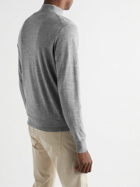 Peter Millar - Excursionist Flex Wool-Blend Half-Zip Sweater - Gray
