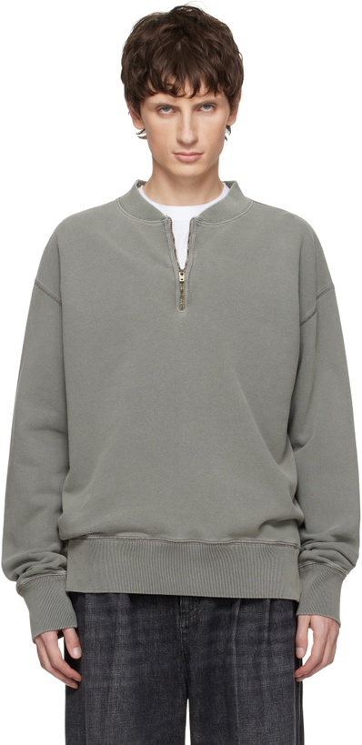 Photo: Maison Margiela Gray Faded Sweatshirt