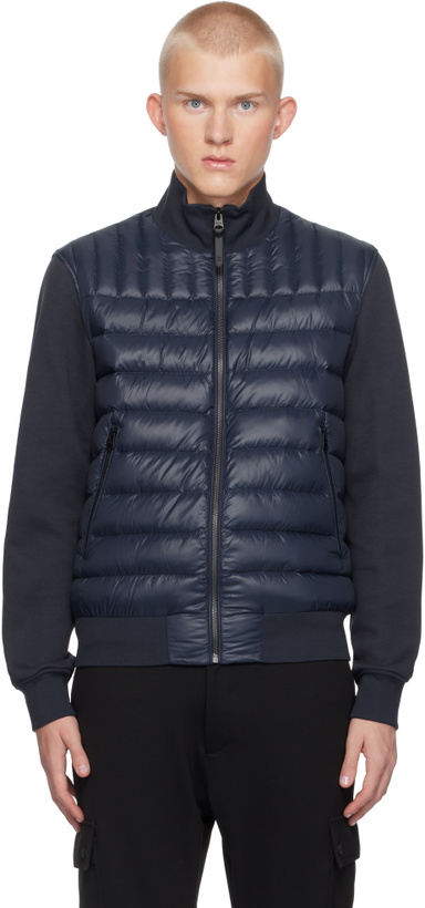 Photo: MACKAGE Navy Collin-R Mixed Media Down Jacket