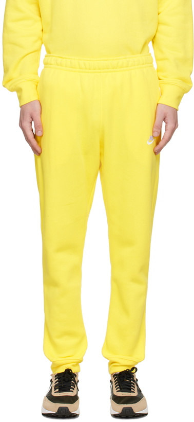 Photo: Nike Yellow Sportswear Club Lounge Pants