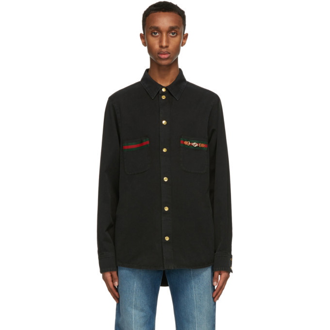 Photo: Gucci Black Denim Eco Washed Shirt