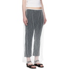 AMOMENTO White Sheer Lace Long Maxi Skirt
