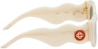 Casablanca Off-White 'The Memphis' Sunglasses
