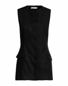 Faithfull Womens Tailored Vest in Black