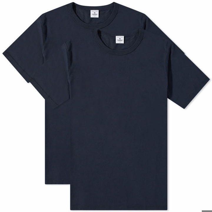 Photo: Reigning Champ Men's Jersey Knit T-Shirt - 2 Pack in Navy