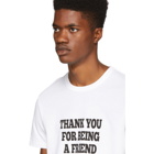 AMI Alexandre Mattiussi White Thank You For Being a Friend T-Shirt