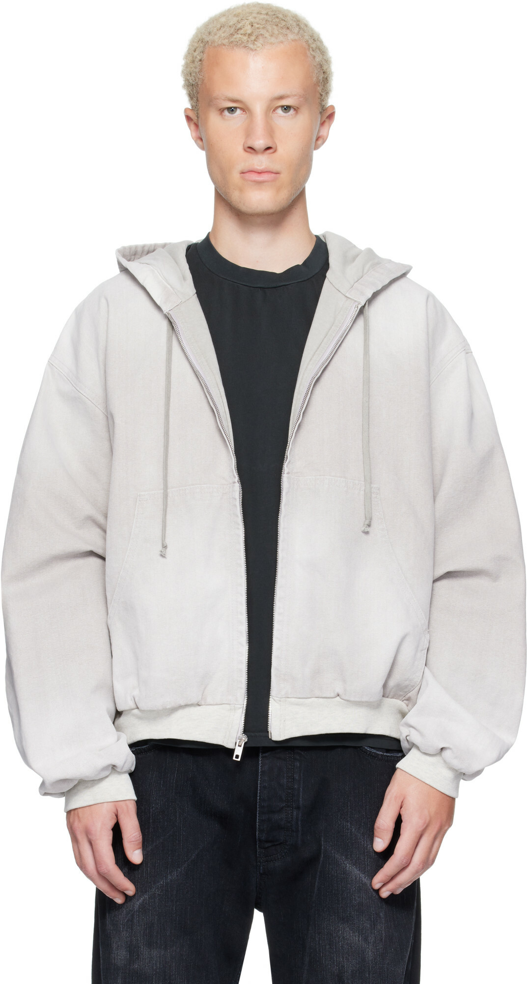 ALEXANDER DIGENOVA Gray Underground Canvas Jacket
