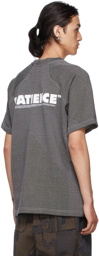 BYBORRE Black & White Knit 'Patience' T-Shirt