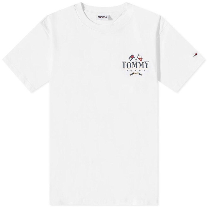 Photo: Tommy Jeans Men's Modern Prep Back Logo T-Shirt in White