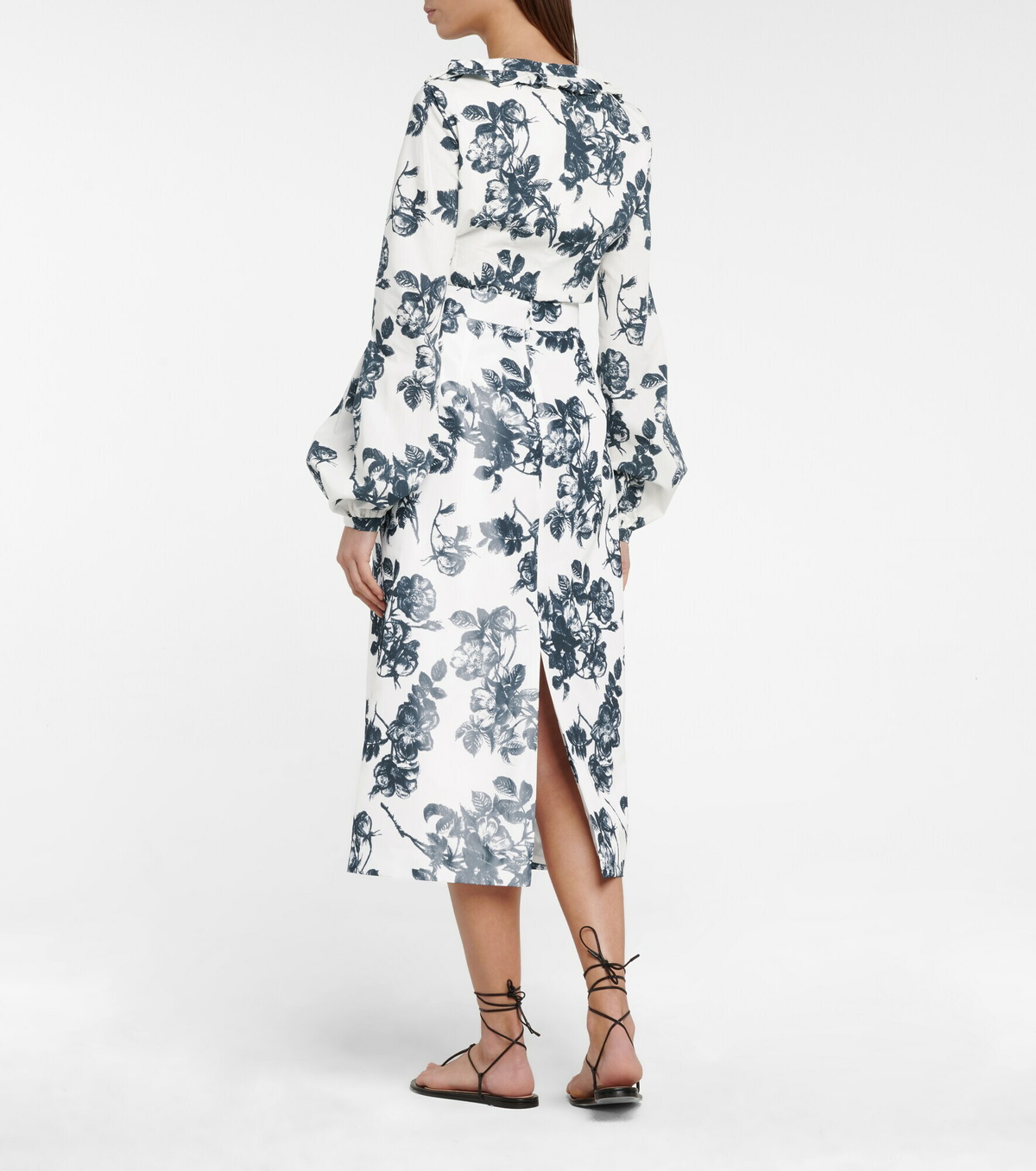Brock Collection - Stella floral cotton midi skirt