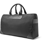 Montblanc - Sartorial Jet Cross-Grain Leather-Trimmed Shell Duffle Bag - Black