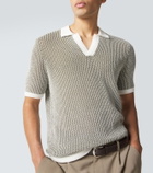 Orlebar Brown Horton crochet cotton polo sweater