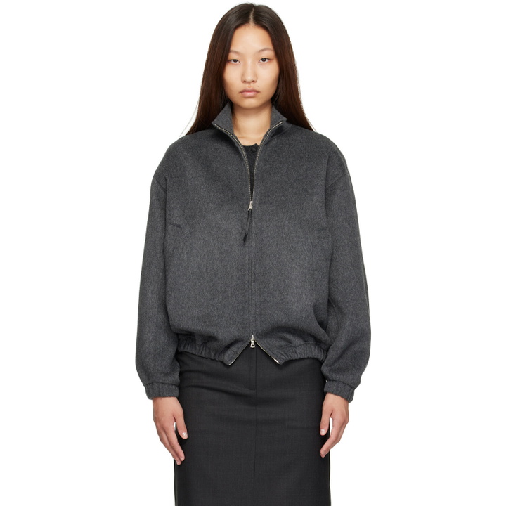 Photo: Nothing Written Gray Plaza Zip Jacket