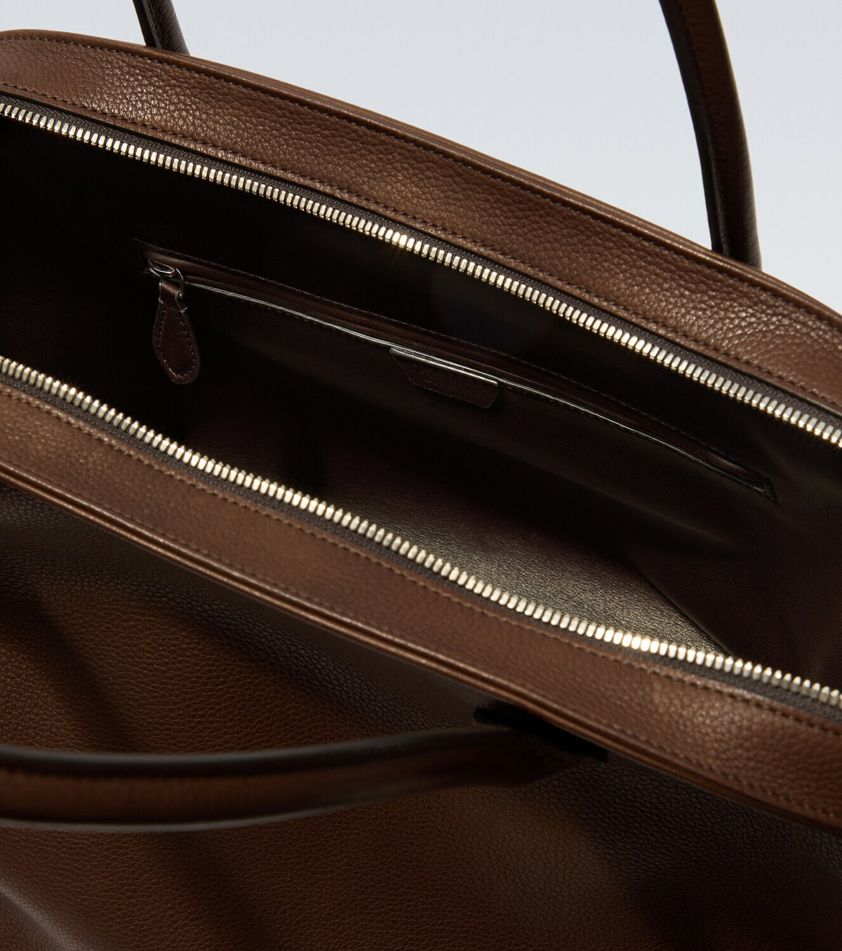 The Row Agnes 16 leather top-handle bag