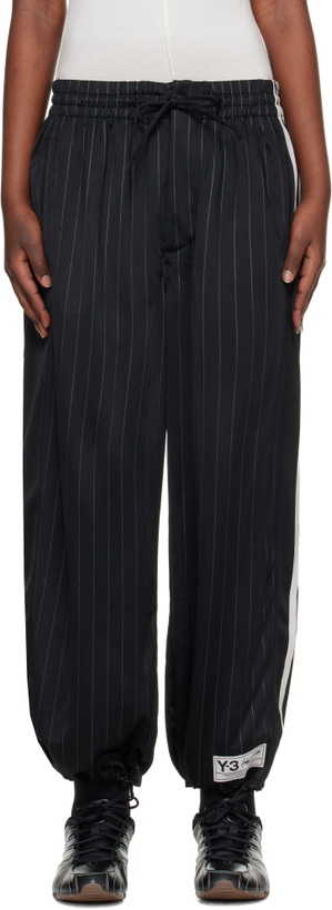 Photo: Y-3 Black 'Y-3' Basketball Track Pants
