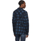 Off-White Blue Check Voyager Long Sleeve Shirt