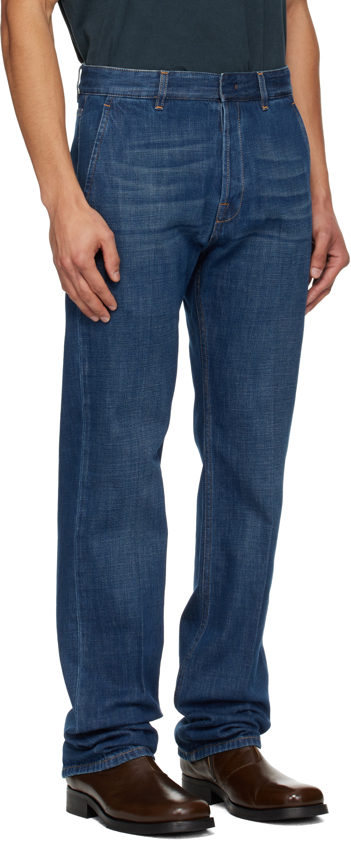 Lanvin Blue Straight Fit Jeans